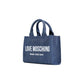 Blue Cotton Handbag