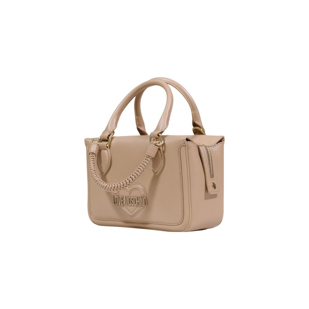 Beige Polyethylene Handbag