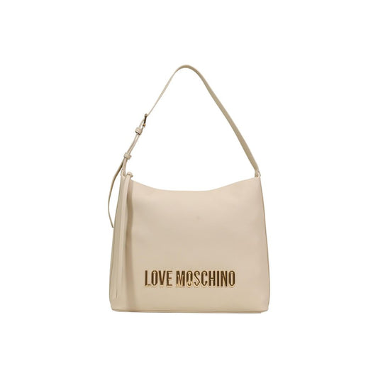 Beige Polyethylene Handbag