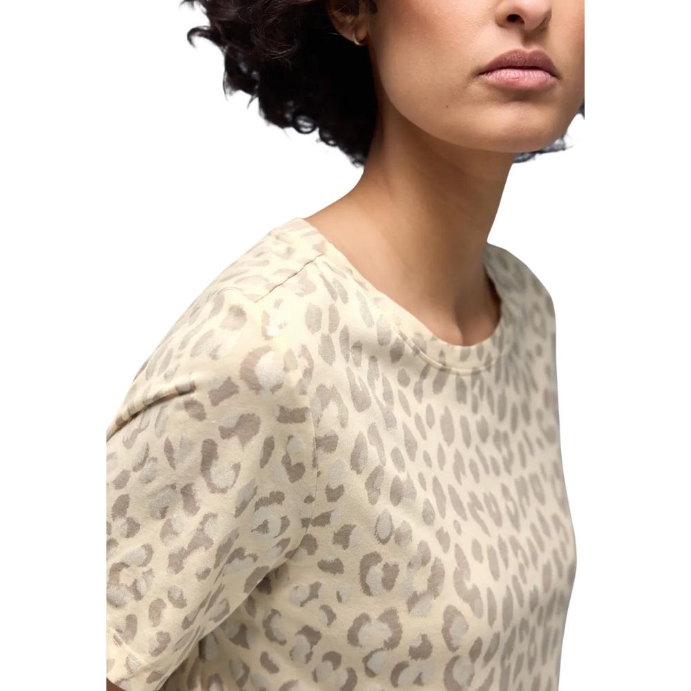 Beige Cotton T-Shirt