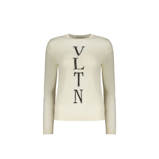 Beige Virgin Wool Sweatshirt