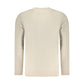 Beige Cotton Men Sweatshirt