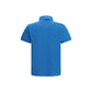 Blue Cotton Polo Shirt