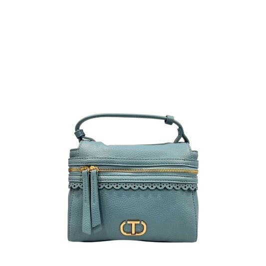 Blue PU Women Handbag