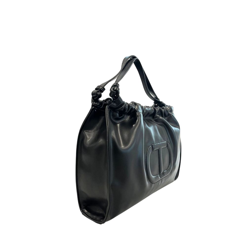 Black PU Women Shoulder Bag