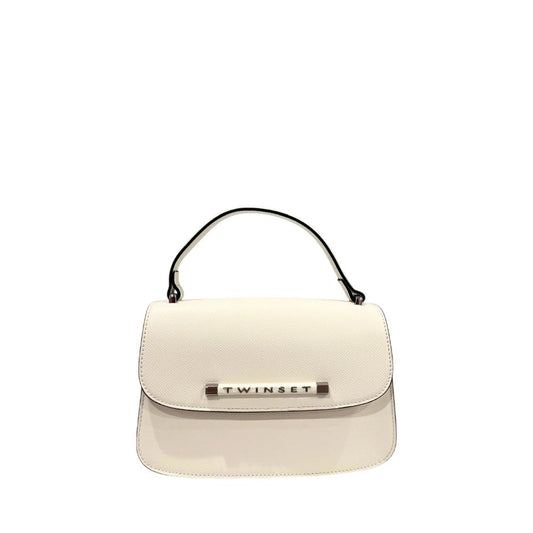 White Polyurethane Women Handbag