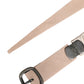 Women Beige Polyester Silver Metal Buckle Waist Belt