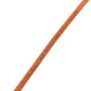 Women Orange Silver Metal Buckle Skinny Belt