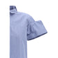 Blue Polyester Shortsleeve Shirt