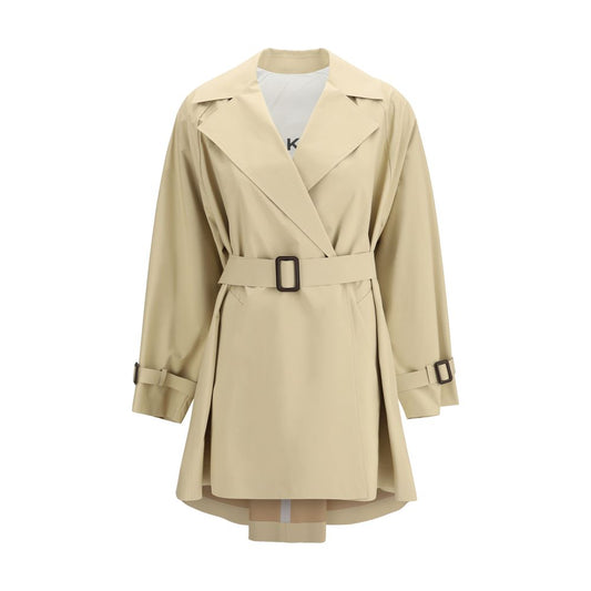 Beige Cotton Trench Coat