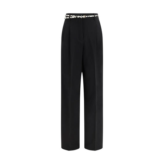 Black Triacetate Dress Pants