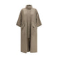 Bicolor Polyamide Trench Coat