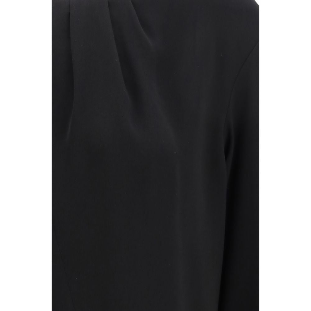 Black Triacetate Blouse