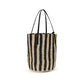 Black Raffia Backet Bag