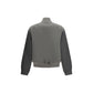 Gray Polyester Bomber