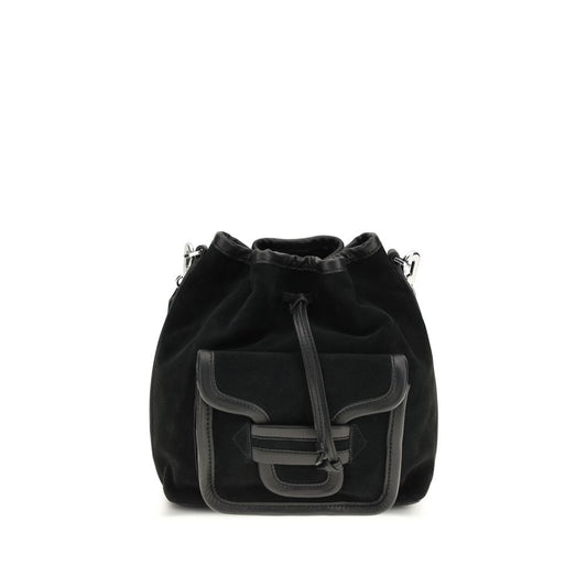 Black Calf Leather Bos Taurus Backet Bag