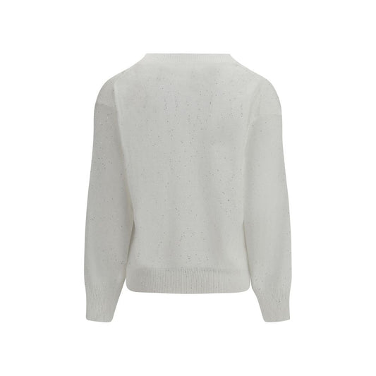 White Linen Sweatshirt