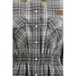 Gray Cotton Casual Dress