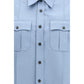 Blue Cotton Shortsleeve Shirt