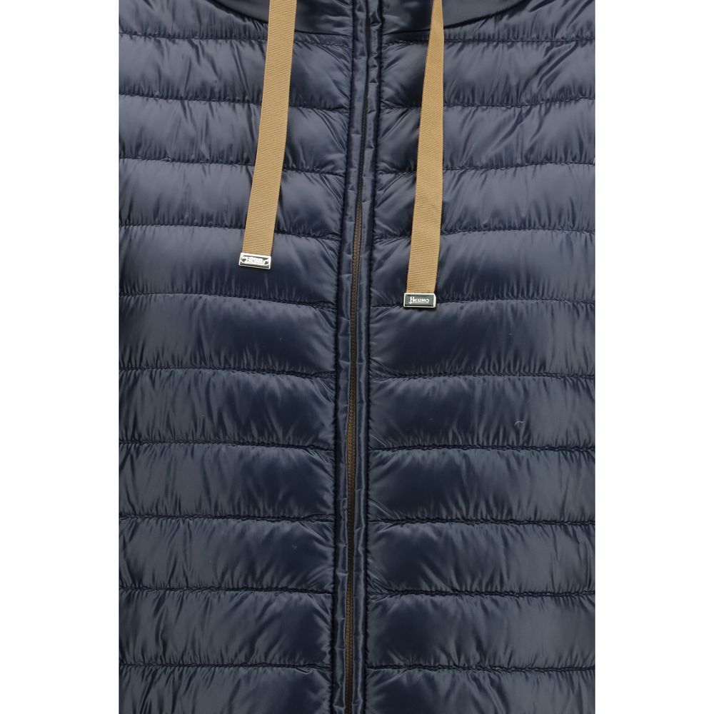 Blue Polyester Coat
