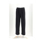 Black Cotton Casual Pants