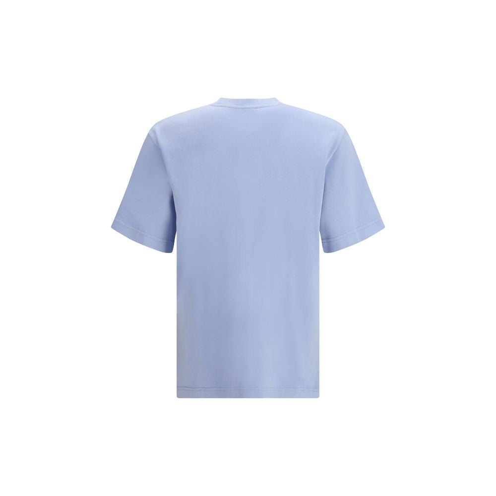 Blue Cotton Sleeveles T-Shirt