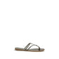 Brown Calf Leather Bos Taurus Flat Sandals