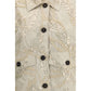 Beige Cotton Full-Length Jacket