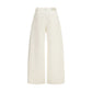 Beige Cotton Pants