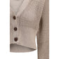 Beige Cotton Cardigan