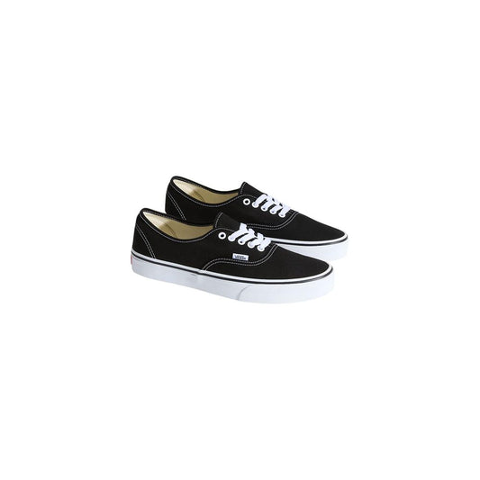 Black Fabric Low Top Sneakers