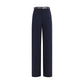 Blue Triacetate Dress Pants