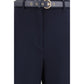 Blue Triacetate Dress Pants