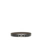 Black Calf Leather Bos Taurus Belt