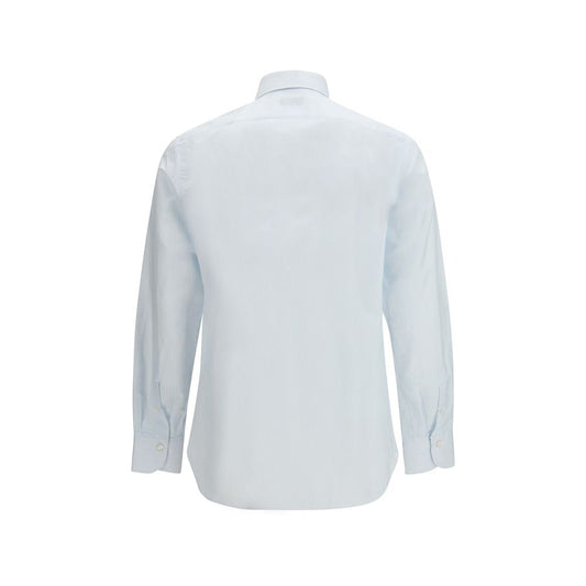 Blue Cotton Pattern Shirt