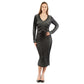 Multicolor Wool Casual Dress
