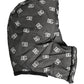 Black Logo Print Whole Head Wrap Capello Hat
