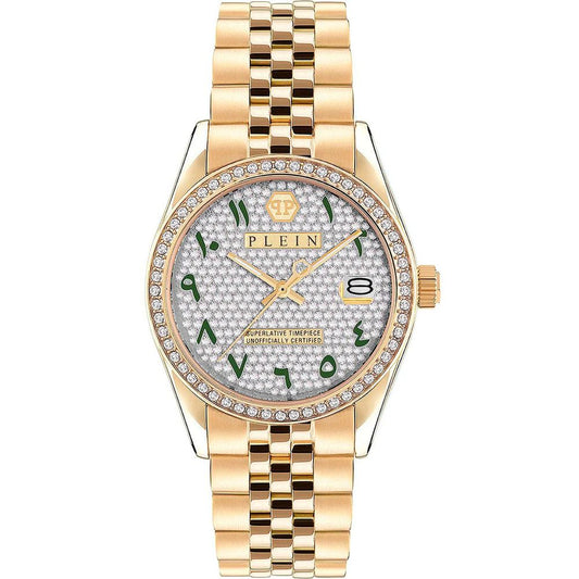 Gold Stainless Steel Dress Watch