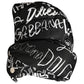 Black Logo Print Whole Head Wrap Capello Hat