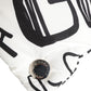 White Logo Print Whole Head Wrap Capello Hat