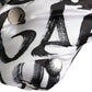 White Logo Print Whole Head Wrap Capello Hat