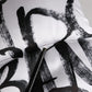 White Logo Print Whole Head Wrap Capello Hat