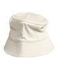 Men White Cotton Bucket Fisherman Capello Hat