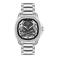 Gray Stainless Steel Dress Watch