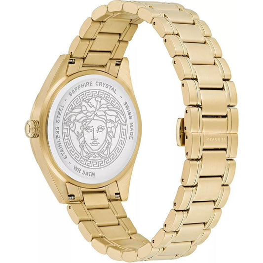 Gold Stainless Steel Dress Watch