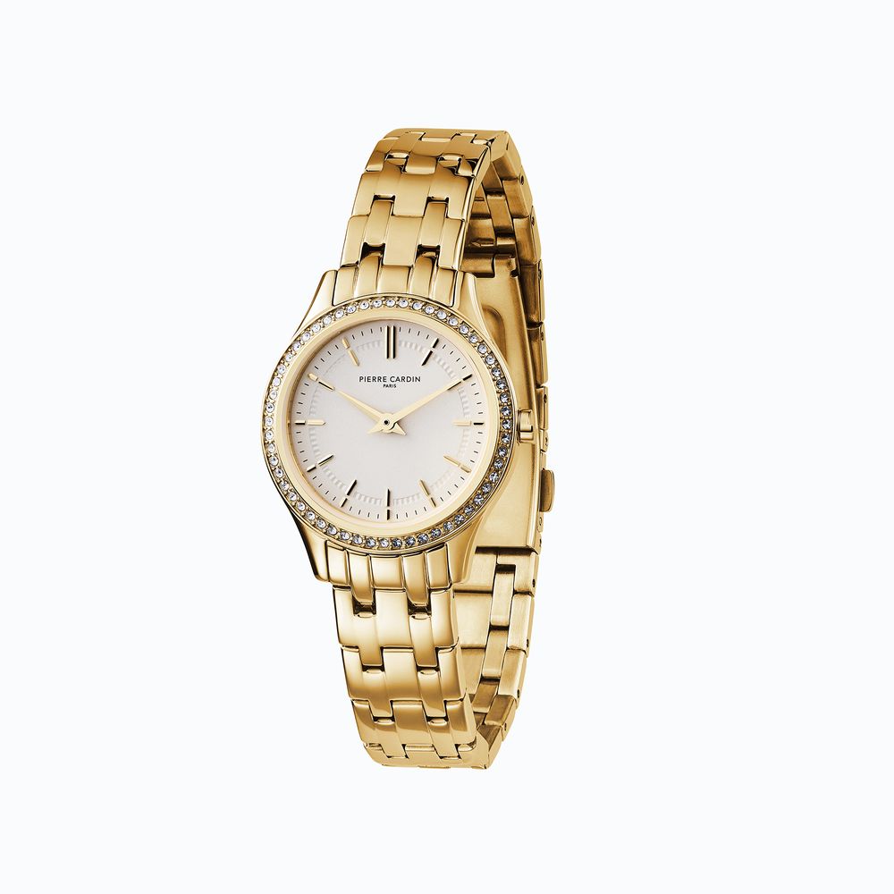 Gold Stainless Steel Dress Watch