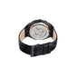 Black Leather Dress Watch