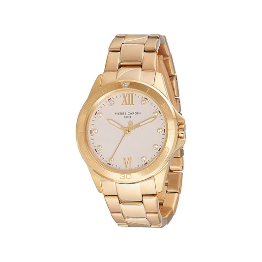 Gold Stainless Steel Dress Watch