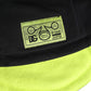 Men Black Polyester Knitted Bucket Capello Hat
