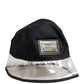 Black Cotton Plastic Fisherman Bucket Capello Hat